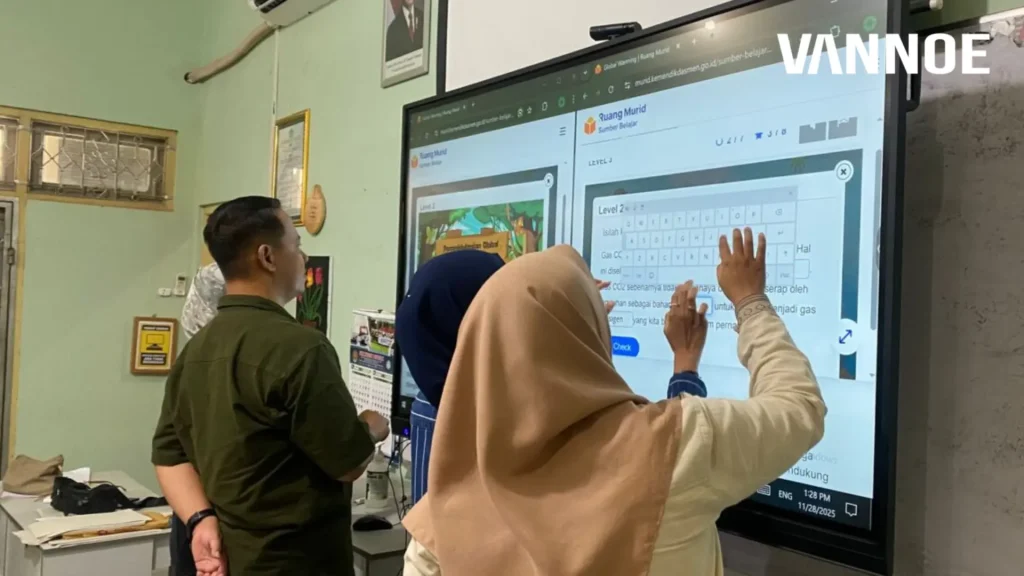 layar interaktif untuk presentasi