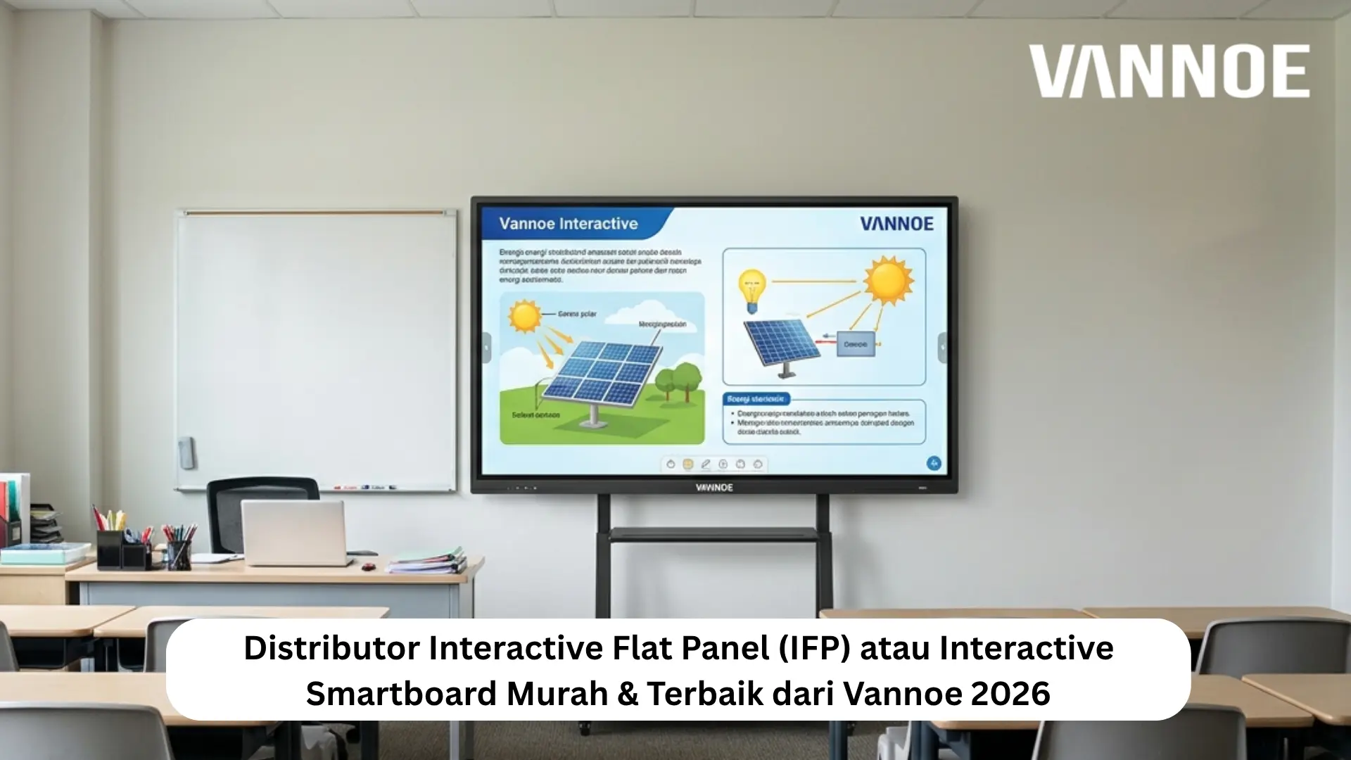 Distributor Interactive Flat Panel (IFP) atau Interactive Smartboard Murah & Terbaik dari Vannoe 2026